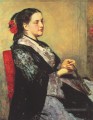 Portrait d’une dame Séville des mères des enfants Mary Cassatt